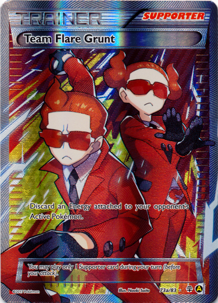 Team Flare Grunt 73a/83 Full Art Promo - Premium Trainers XY Collection